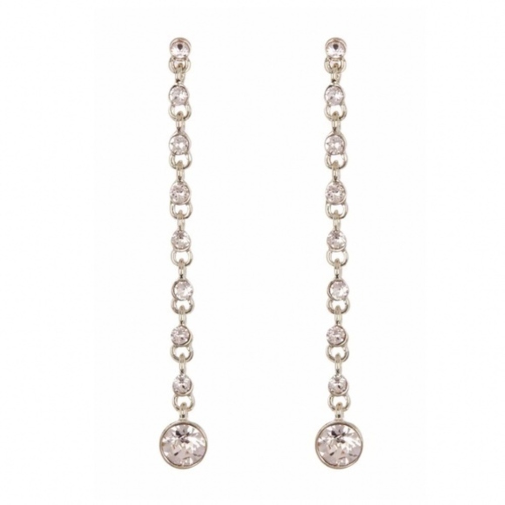Givenchy Linear Stone Drop Earrings